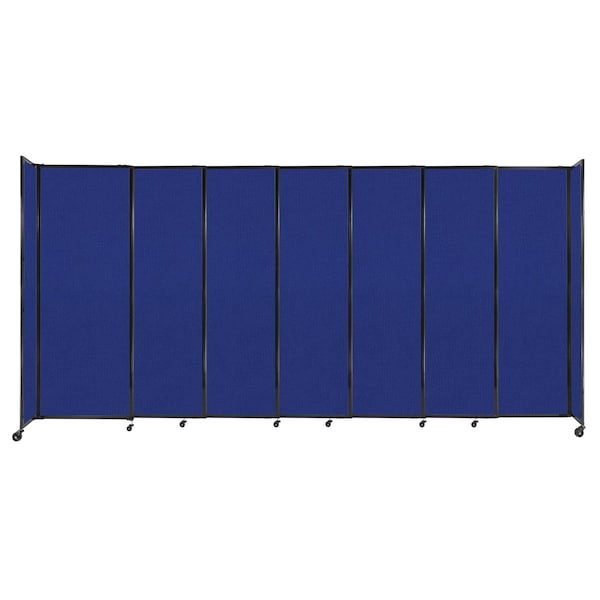 StraightWall Sliding Portable Partition 15'6" x 7'6" Royal Blue Fabric